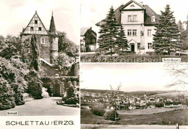 Schlettau Erzgebirge Schloß Schloßplatz