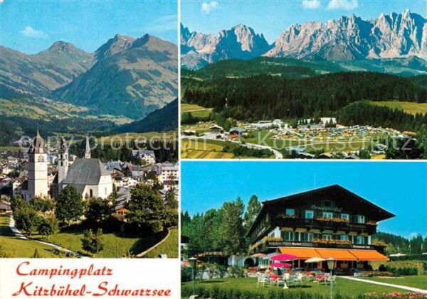 Kitzbuehel Tirol Panorama Blick gegen Südberge Campingpl