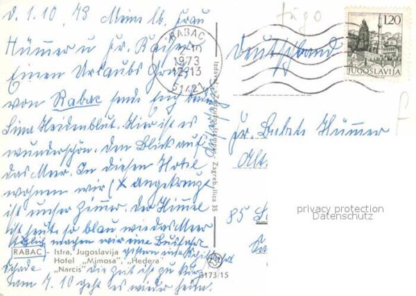 Rabac Kroatien Hote Mimosa Hedera Narcis Ansicht vom M – Bild 2