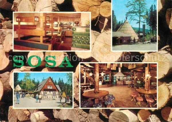 Sosa Erzgebirge Konsum Gaststätten Köhlerhüte und Meile