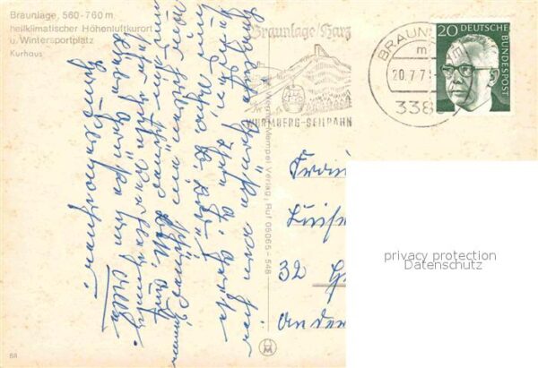 Braunlage Kurhaus Heilklimatischer Höhenluftkuror – Bild 2