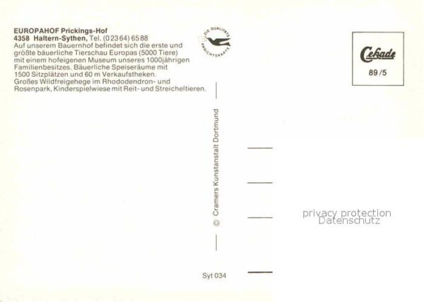 Sythen Europahof Prickingshof Gaststätte Museu – Bild 2