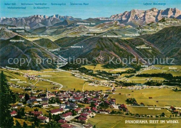 Reit Winkl Panorama Alpen aus der Vogelperspektive