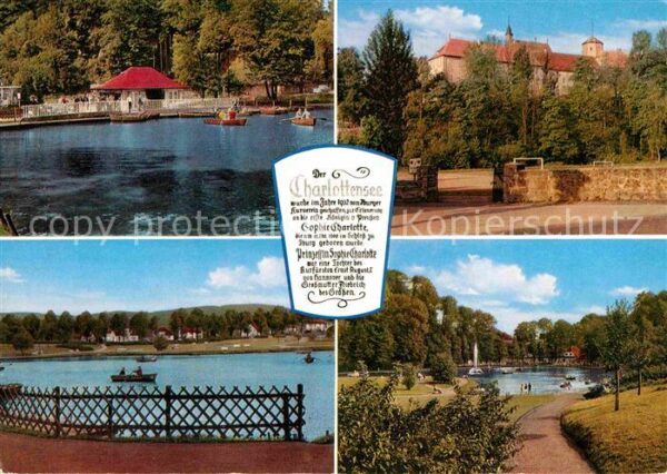 Iburg Bad Charlottensee Promenade Bootfahren Schl