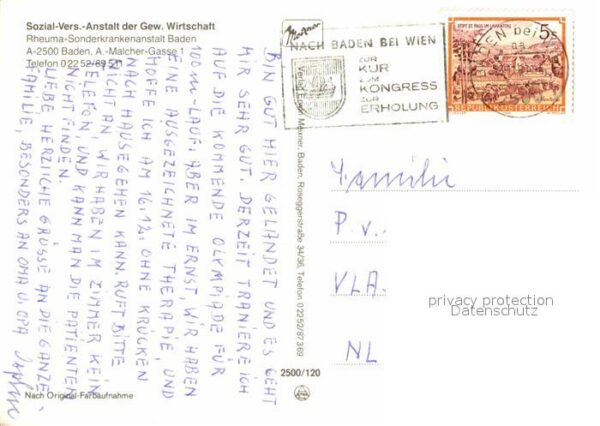 Baden Wien Rheuma Sonderkrankenanstalt Denkmal Fre – Bild 2