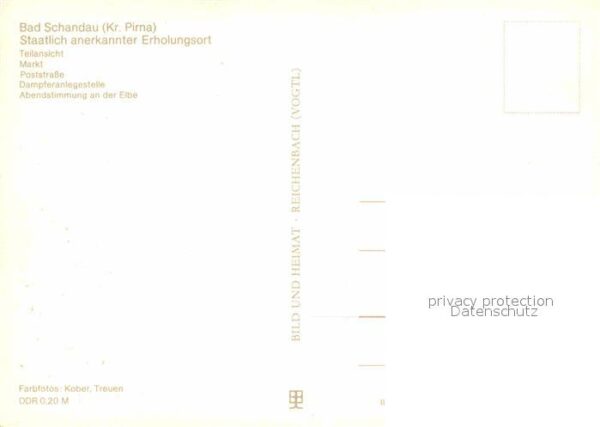 Bad Schandau Teilansicht Markt Poststrasse Dampferan – Bild 2