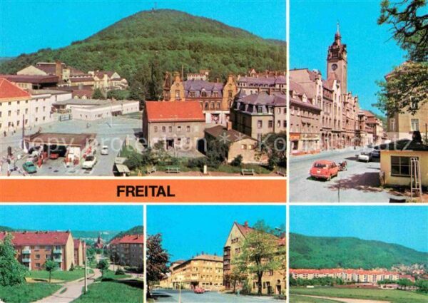 Freital Blick zum Windberg Rathaus Teilansichte