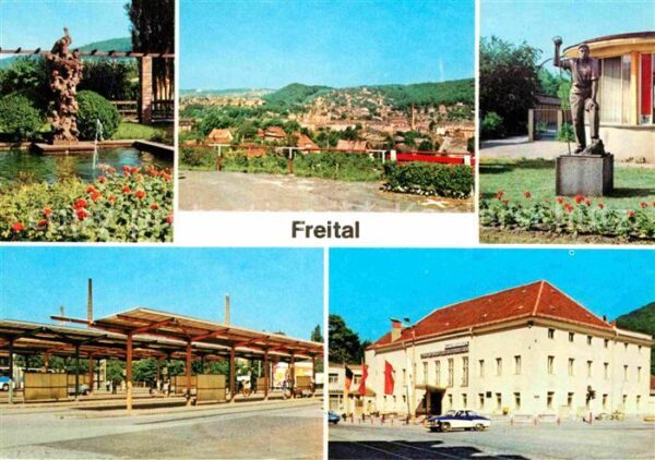 Freital Storchenbrunnen Teilansicht Stahlwerker