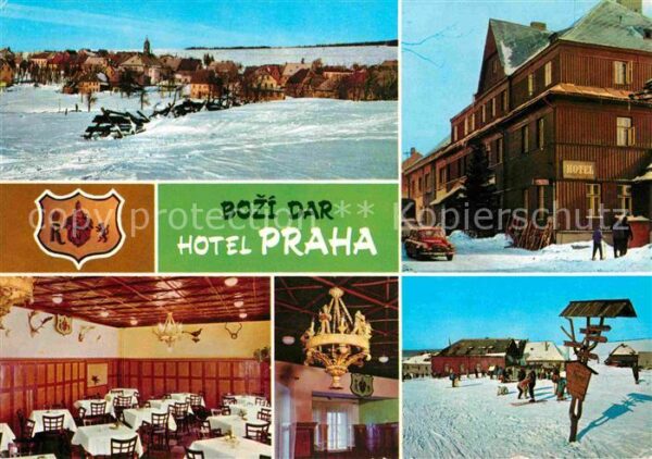 Bozi Dar Gottesgab Hotel Praha Winterpanorama