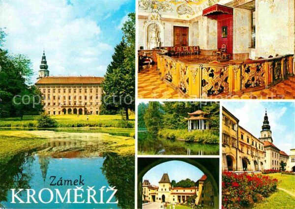Kremsier Kromeriz Czechia Statni zamek Schloss Teich