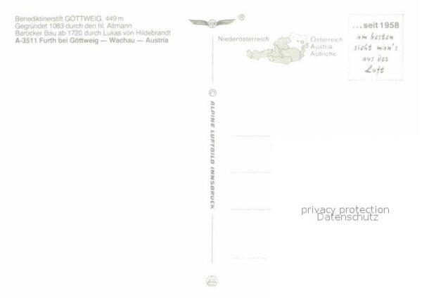 Furth Goettweig Benediktinerstift Fliegeraufnahme – Bild 2
