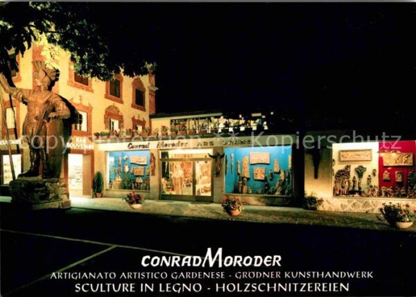 St Ulrich Groeden Tirol Conrad Moroder Sculture in legno Holzsc