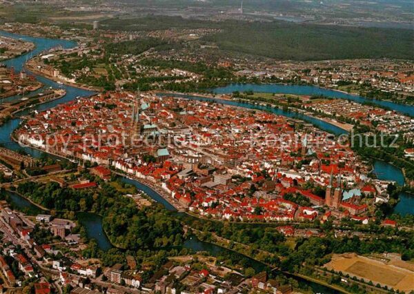 Luebeck Hansestadt Luftaufnahme aus 800 m Höhe