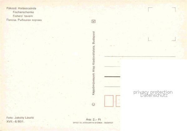 Pakozd Halszcsarda Fischerschenke – Bild 2