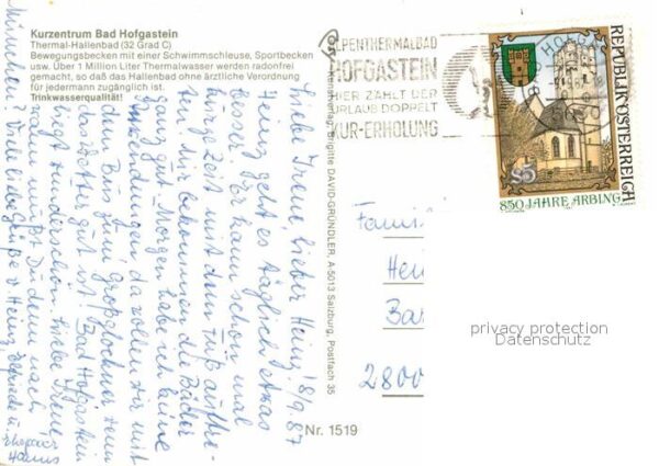 Bad Hofgastein Gesamtansicht mit Alpenpanorama Thermal – Bild 2