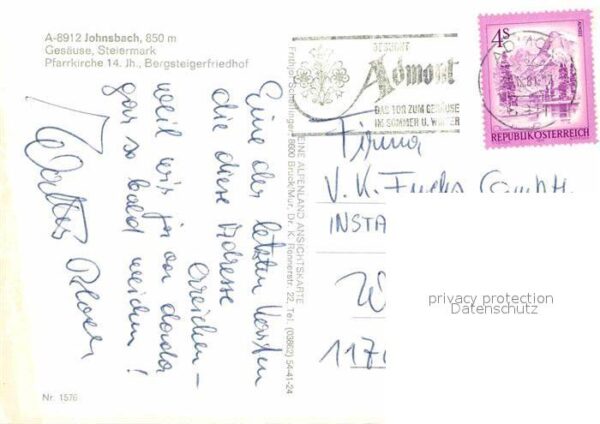 Johnsbach Steiermark Bergsteigerkirche Friedhof – Bild 2
