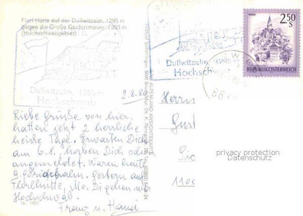 Hochschwab Florl Hütte auf der Dullwitzalm gegen G – Bild 2