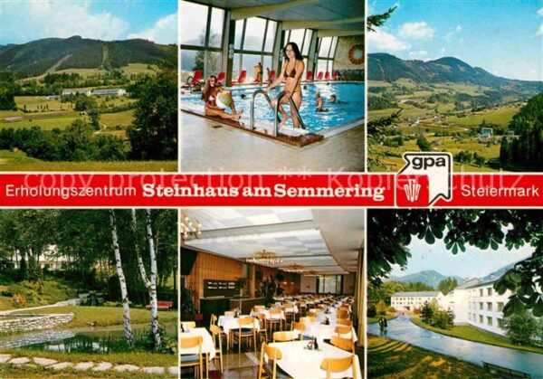 Steinhaus Semmering Erholungszentrum Hotel Restaurant Halle