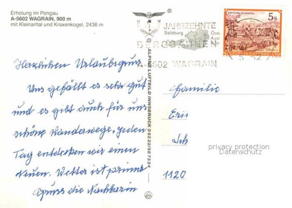Wagrain Salzburg mit Kleinarltal und Kraxenkogel Alpenpa – Bild 2