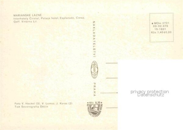 Marianske Lazne Interhotel Palace Hotel Esplanade Golf – Bild 2