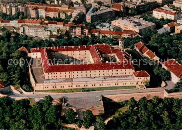 Brno Bruenn Hrad Schloss Fliegeraufnahme