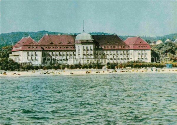 Zoppot Sopot Grand Hotel Ansicht vom Wasser aus