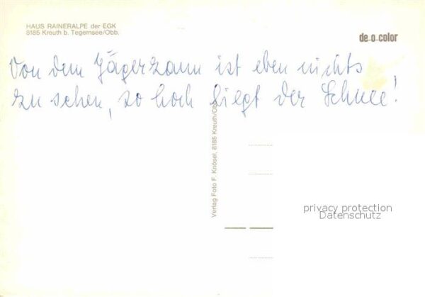 Kreuth Tegernsee Haus Raineralpe der EGK – Bild 2