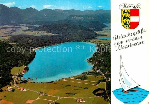 Klopeinersee Alpenpanorama Fliegeraufnahme