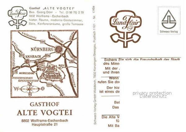 Eschenbach Wolframs Gasthof Alte Vogtei Fachwerkhaus – Bild 2
