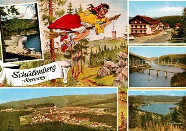 Schulenberg Oberharz Odertalsperre Stausee Sperrmauer Hexe K