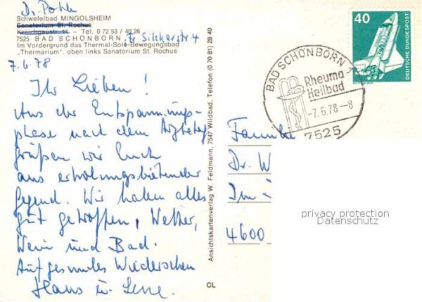 Bad Schoenborn Schwefelbad Mingolsheim Solebad Thermar – Bild 2