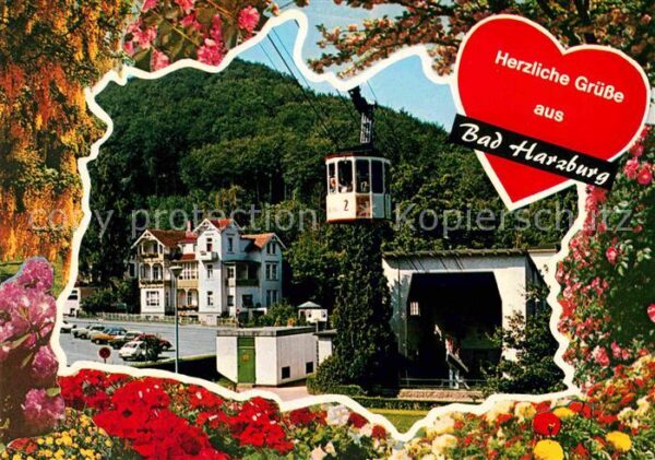 Bad Harzburg Bergbahn zum Burgberg Talstation Blumen