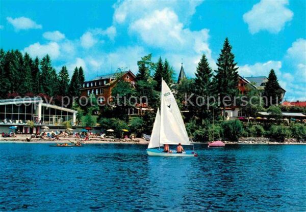 Titisee Schwarzwaldhotel Segelboot