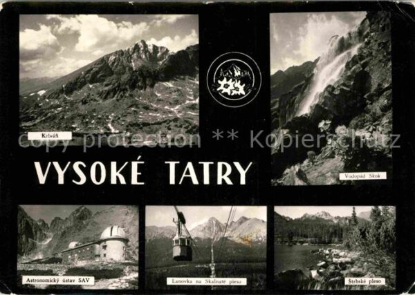 Vysoke Tatry Bergbahn Wasserfall Tatra