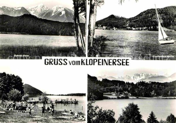 Klopeinersee Segelboot Hochobir Strand