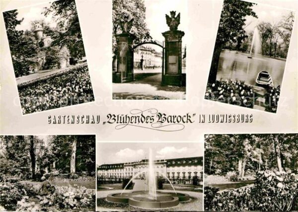Ludwigsburg Wuerttemberg Gartenschau Blühendes Barock Brunnen