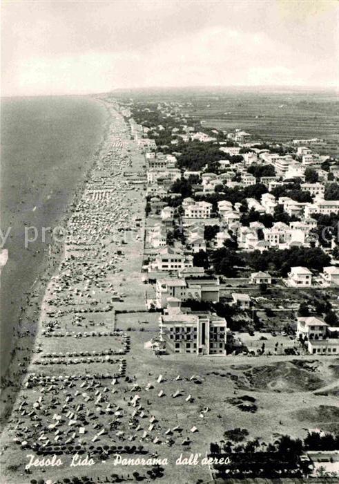 Jesolo Lido Luftaufnahme Strand