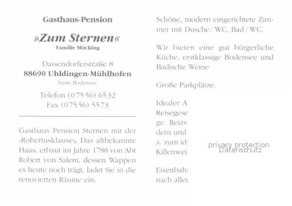 Uhldingen-Muehlhofen Gasthof Sternen Pension – Bild 2