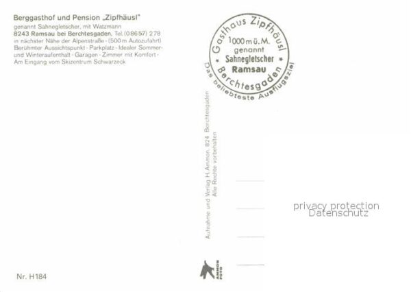Ramsau Berchtesgaden Berggasthof Pension Zipfhäusl Watzmann – Bild 2