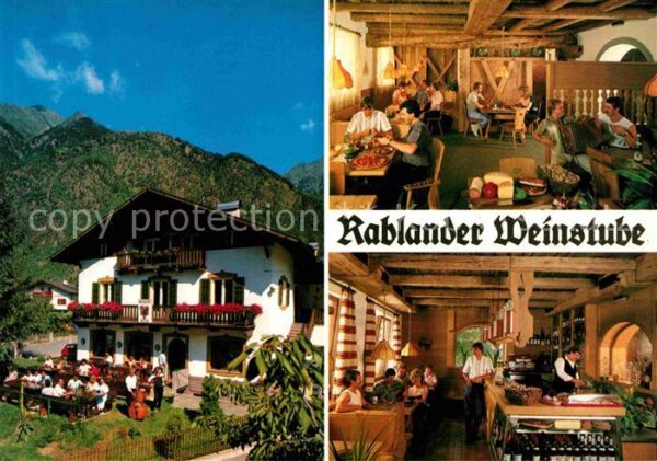Partschins Parcines Rablander Weinstube