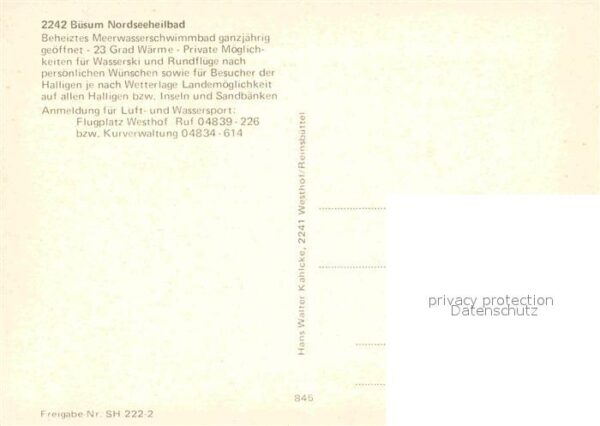 Buesum Nordseebad Meerwasserschwimmbad Strand – Bild 2