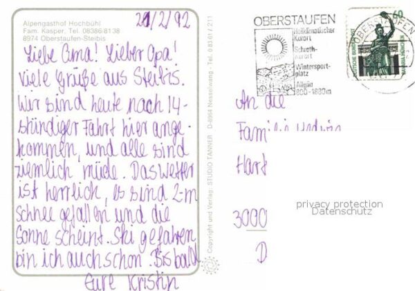 Oberstaufen Winter Alpengasthof Hochbühl – Bild 2