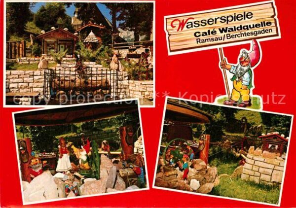 Ramsau Berchtesgaden Wasserspiele Cafe Waldquelle Zwergengar