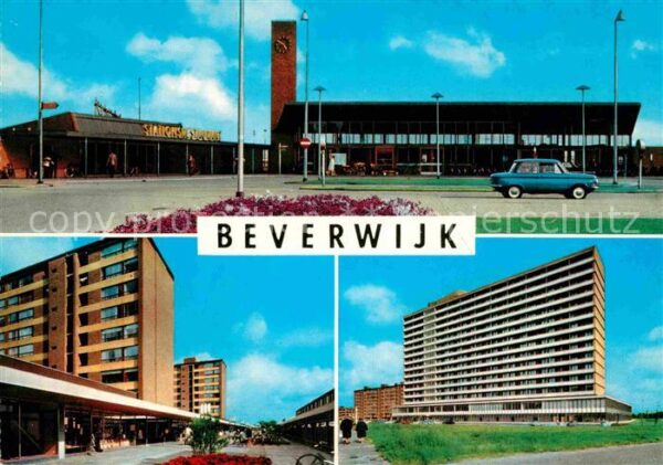Beverwijk Bahnhof Hochhäuser