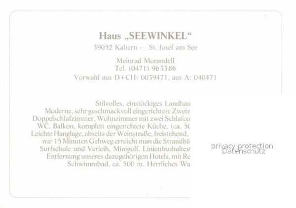 Kaltern Weinstrasse Tirol Haus Seewinkel Seesteg – Bild 2