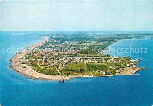 Lignano Luftaufnahme Panorama Meer Strand