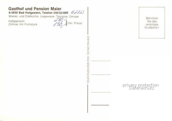 Bad Hofgastein Gasthof Pension Maier – Bild 2