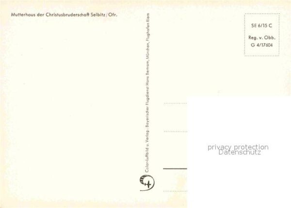 Selbitz Oberfranken Mutterhaus Christusbruderschaft Luftbil – Bild 2