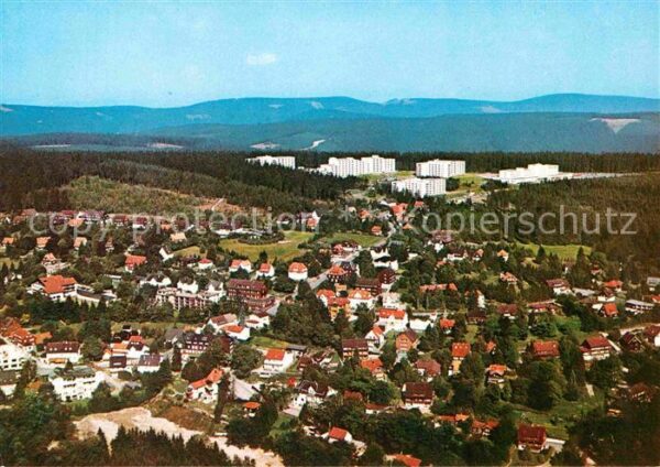 Hahnenklee-Bockswiese Harz Luftaufnahme Kurkliniken