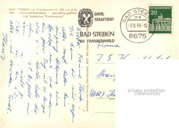 Bad Steben Sanatorium Frankenwarte – Bild 2